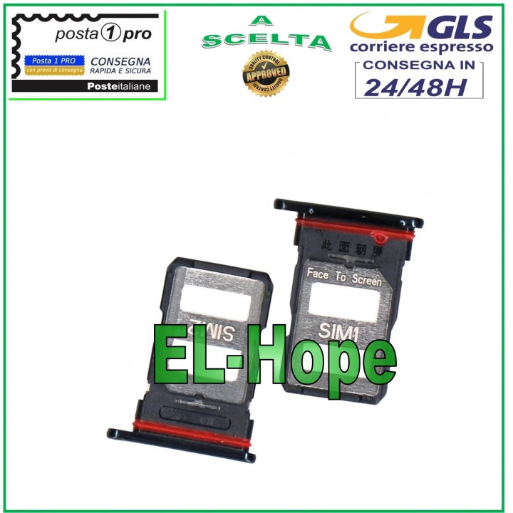 SLOT CARRIAGE COMPARTMENT HOUSING NANO SIM CARD 1 /SIM 2 FOR XIAOMI MI 11 PRO BLACK