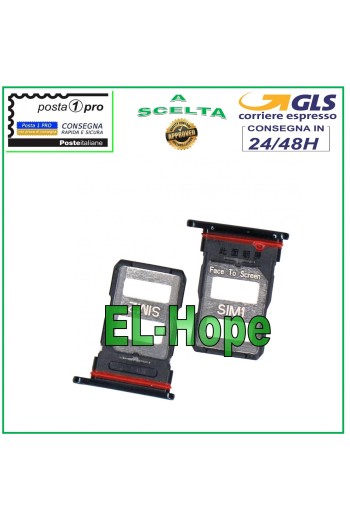 SLOT CARRIAGE COMPARTMENT HOUSING NANO SIM CARD 1 /SIM 2 FOR XIAOMI MI 11X PRO BLACK