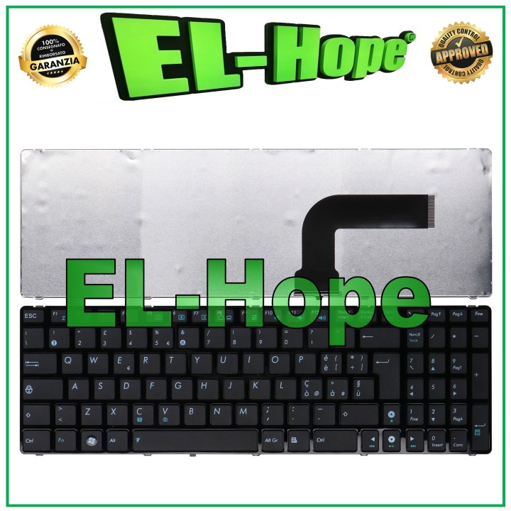 ITA NOTEBOOK KEYBOARD FOR ASUS SERIES G73 G60 G72 G51 N61 N71 K60 K52 K72 BLACK