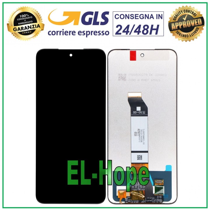 LCD DISPLAY FOR XIAOMI REDMI NOTE 10T 5G TOUCH SCREEN ASSEMBLED BLACK GLASS