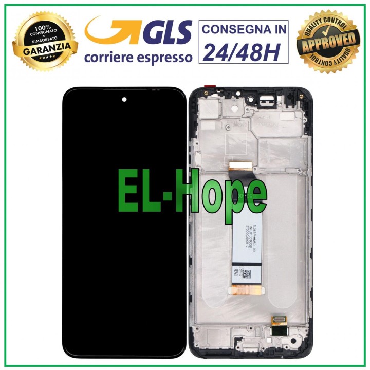 LCD DISPLAY + FRAME FOR XIAOMI REDMI NOTE 10T 5G TOUCH SCREEN GLASS SCREEN BLACK