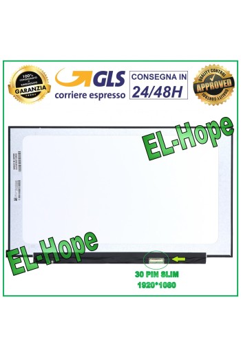 DISPLAY TV161FHM-NH0 LCD NOTEBOOK 16.1 30 PIN SLIM 1920*1080 FHD LED SCREEN