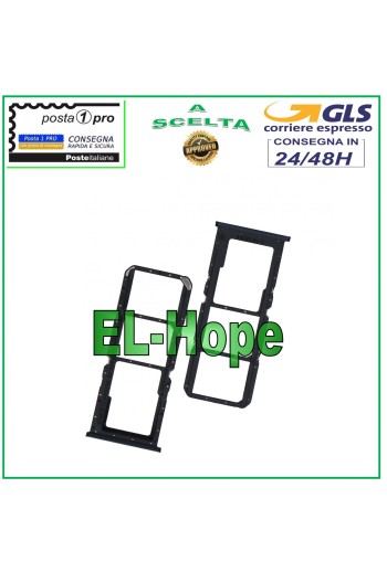 SLOT CARRIAGE SIM COMPARTMENT MICRO SD CARD FOR OPPO A16S CPH2271 / A16 CPH2269 BLACK