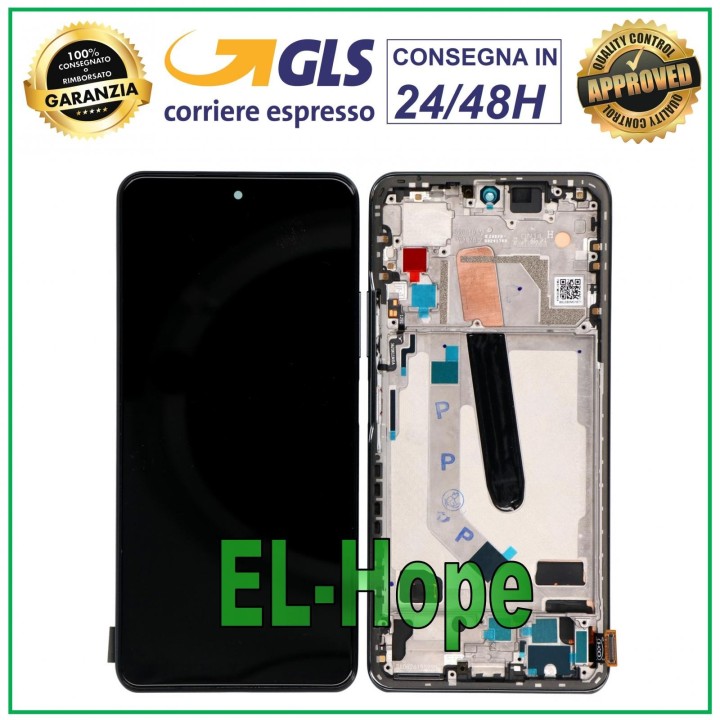 TFT LCD DISPLAY + FRAME FOR XIAOMI MI 11X PRO TOUCH SCREEN BLACK GLASS SCREEN