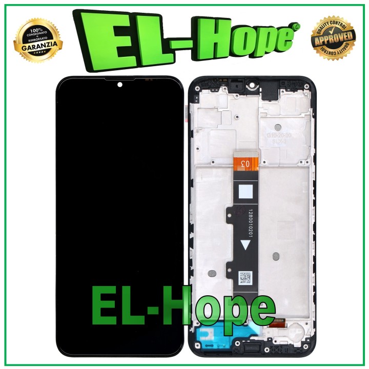 LCD DISPLAY FRAME FOR MOTOROLA MOTO G10 XT2127 XT-2127 TOUCH SCREEN GLASS BLACK