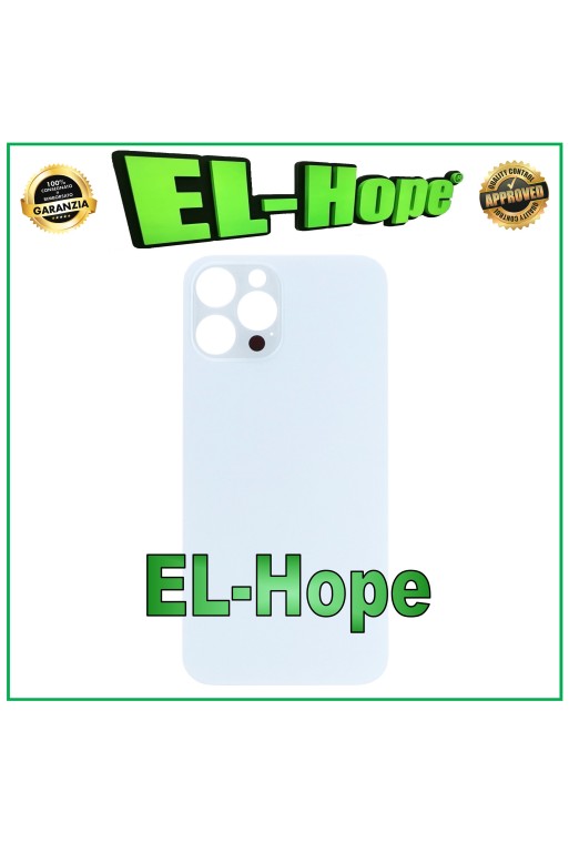 GLASS BACK BODY BATTERY COVER FOR IPHONE 12 PRO MAX BIG HOLE SILVER