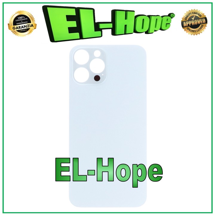 GLASS BACK BODY BATTERY COVER FOR IPHONE 12 PRO MAX BIG HOLE SILVER