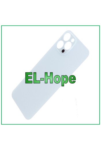 GLASS BACK BODY BATTERY COVER FOR IPHONE 12 PRO MAX BIG HOLE SILVER