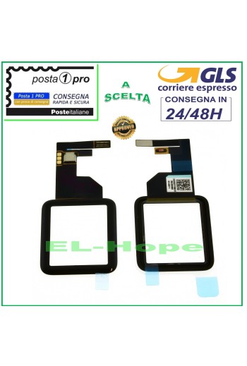 TOUCH SCREEN GLASS FOR SMARTWATCH APPLE WATCH 1 A1578 A1802 38MM DIGITIZER BLACK