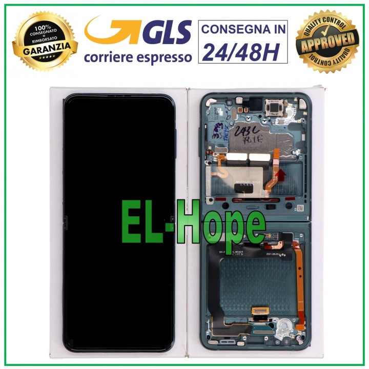 ORIGINAL LCD DISPLAY SAMSUNG GALAXY Z FLIP 3 5G SM-F711B TOUCH GREEN GREEN