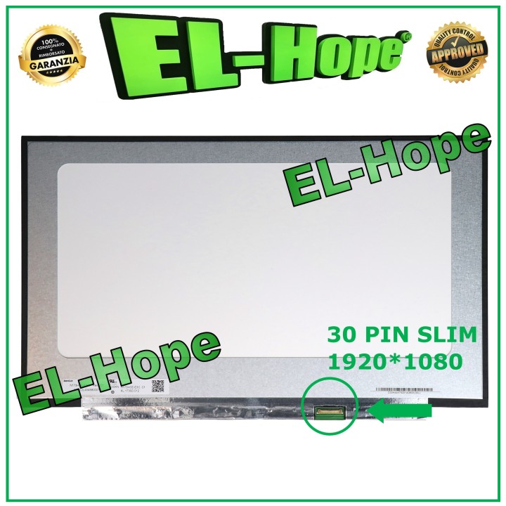 DISPLAY NV173FHM-N46 LCD NOTEBOOK 17.3 30 PIN SLIM 1920*1080 FHD LED SCREEN