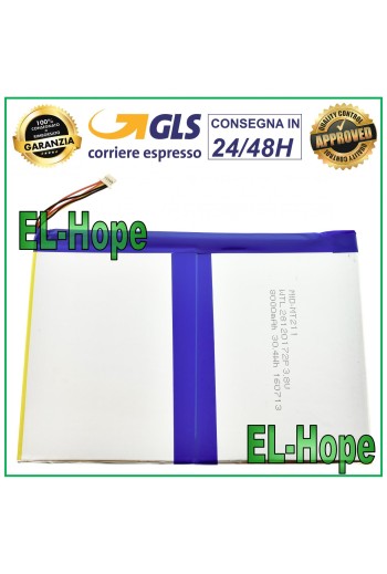 ARCHOS TABLET BATTERY 3.7V 8000 MAH - DIMENSIONS 16.4 cm * 11.8 cm * 0.3 mm