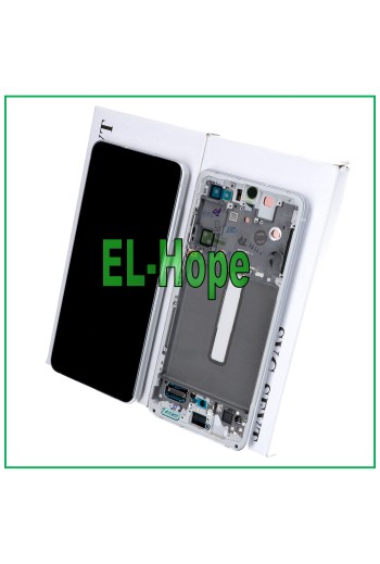 ORIGINAL FRAME LCD DISPLAY SAMSUNG GALAXY S21 FE SM-G990B TOUCH SCREEN WHITE