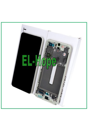 ORIGINAL FRAME LCD DISPLAY SAMSUNG GALAXY S21 FE SM-G990B TOUCH GREEN