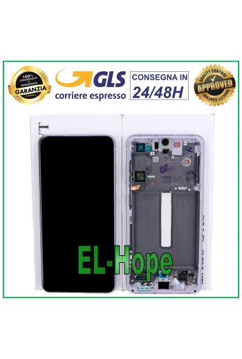 ORIGINAL FRAME LCD DISPLAY SAMSUNG GALAXY S21 FE SM-G990B TOUCH SCREEN PURPLE
