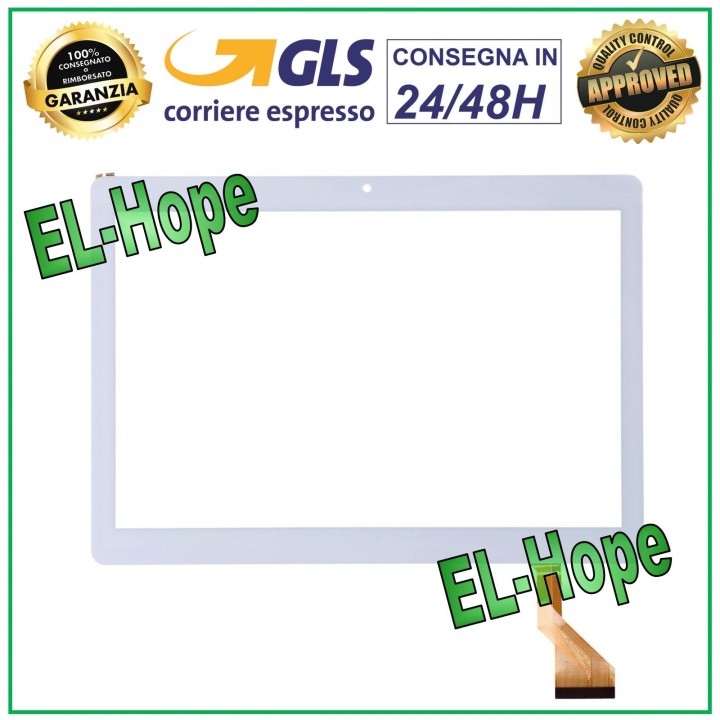 TOUCH SCREEN GLASS TABLET LAMZIEN R3 CODE FLATE HN 1045-FPC-V2 WHITE WHITE