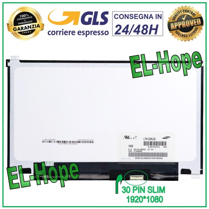 DISPLAY NV133FHM-N42 LCD NOTEBOOK 13.3 30 PIN SLIM 1920*1080 FHD LED SCREEN