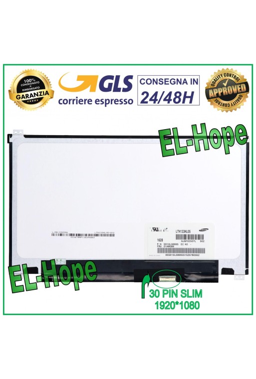 DISPLAY LP133WF2 SP L1 L6 L7 L9 LCD NOTEBOOK 13.3 30 PIN SLIM 1920*1080 SCREEN DISPLAY LP133WF2 SP L1 L6 L7 L9 LCD NOTEBOOK 13.3 30 PIN SLIM 1920*1080 SCREEN
