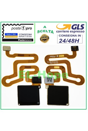 FLAT FINGERPRINT SENSOR KEY FOR HUAWEI P9 PLUS VIE-L09 BLACK