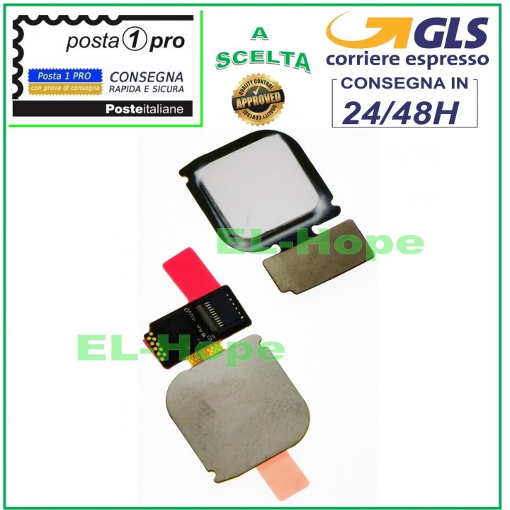 FLAT FINGERPRINT SENSOR KEY HUAWEI P10 LITE WAS-LX1A WHITE