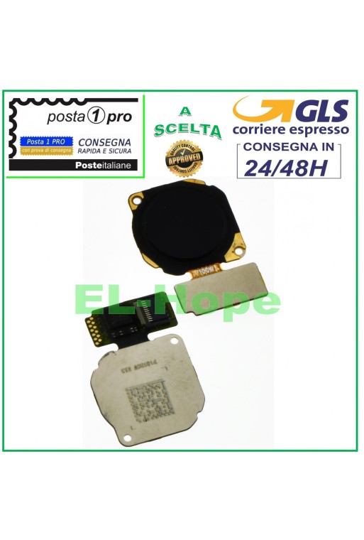 HOME BUTTON FINGERPRINT ID SENSOR HUAWEI P20 LITE ANE-LX1 BLACK