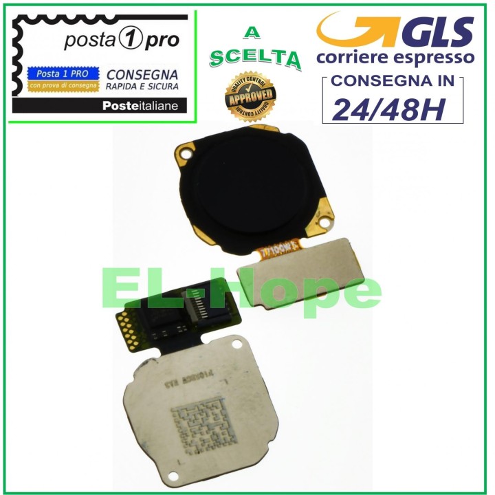 HOME BUTTON FINGERPRINT ID SENSOR HUAWEI P SMART PLUS INE-LX1 NOVA 3i BLACK