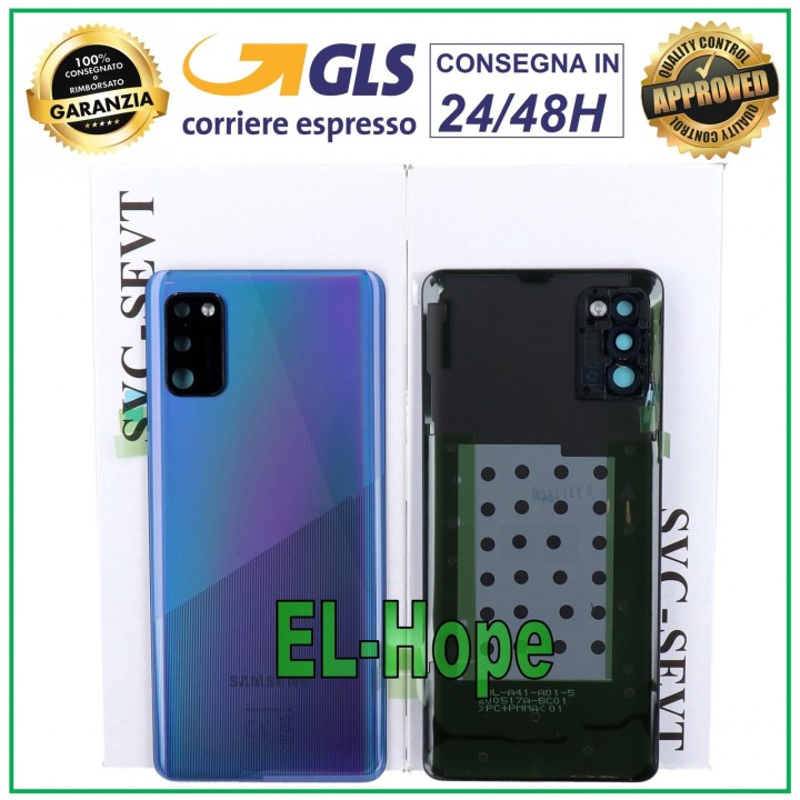 ORIGINAL SAMSUNG GALAXY A41 SM-A415 BACK COVER GLASS BLUE