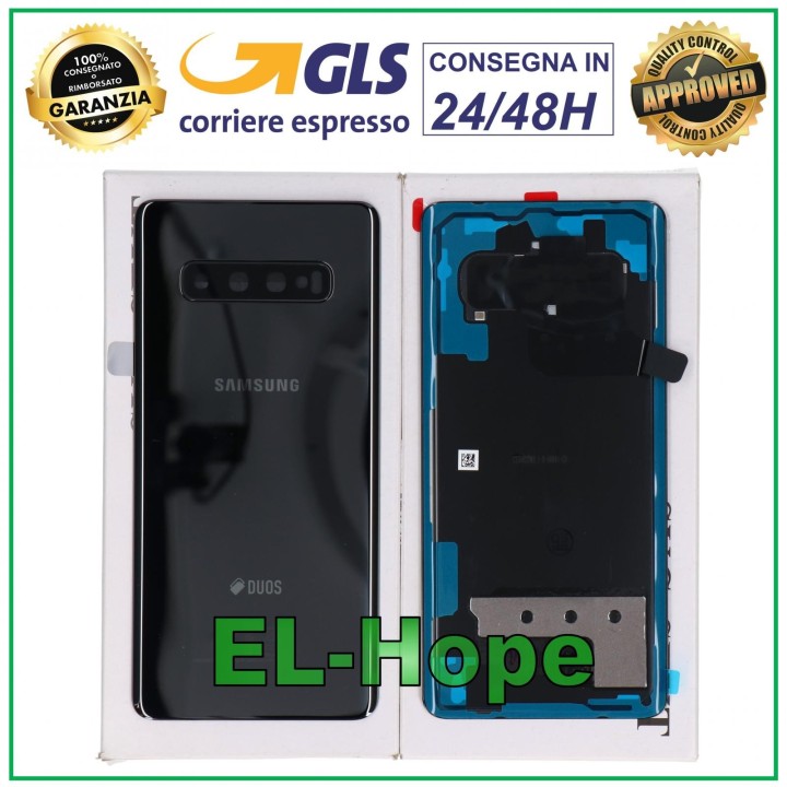 ORIGINAL SAMSUNG GALAXY S10 PLUS SM-G975 BLACK CASE REAR BATTERY SHELL