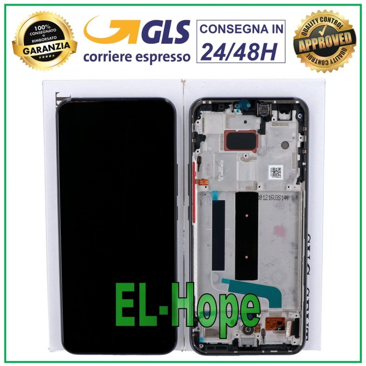 LCD DISPLAY + TOUCH SCREEN ORIGINAL XIAOMI MI 10 LITE 5G M2002J9S BLACK FRAME