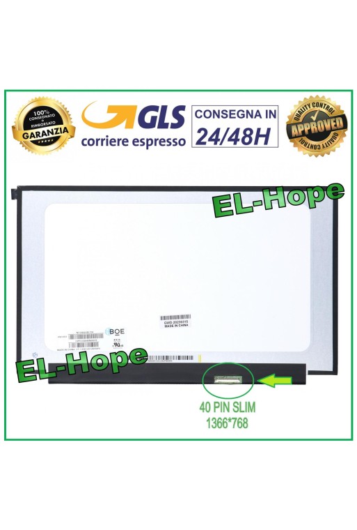 DISPLAY N156BGN-E43 LCD NOTEBOOK 15.6 40 PIN SLIM 1366*768 HD LED SCREEN