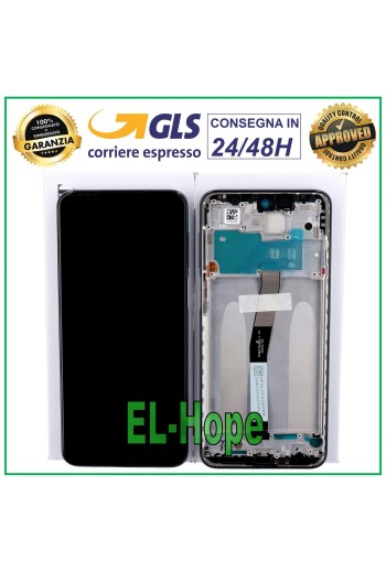 ORIGINAL TOUCH LCD DISPLAY + FRAME XIAOMI REDMI NOTE 9 PRO MAX M2003J6B1I BLACK