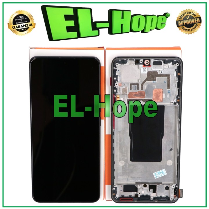 DISPLAY FRAME LCD + TOUCH PARI ORIGINAL SERVICE XIAOMI MI 12T PRO 22081212 BLACK