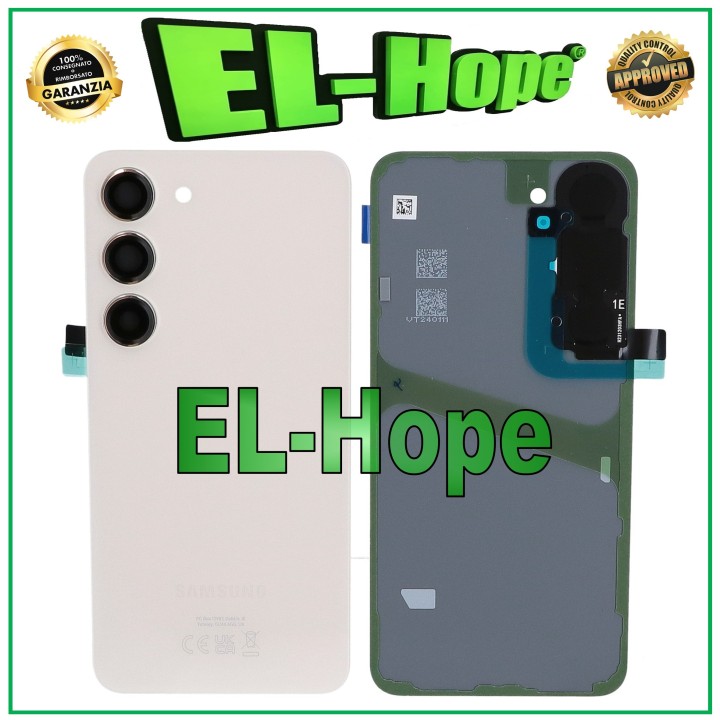 ORIGINAL SAMSUNG GALAXY S23 5G SM-S911B BATTERY COVER CREAM GLASS BODY