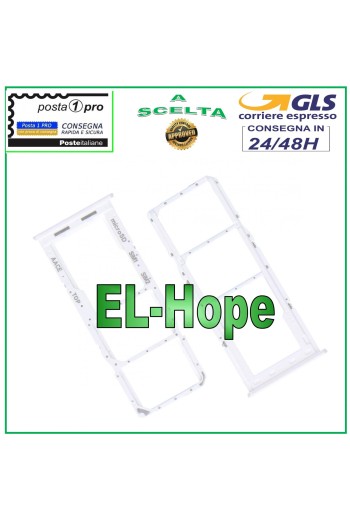 SLOT CART COMPARTMENT NANO SIM MICRO SD SAMSUNG GALAXY A13 SM A136 B WHITE