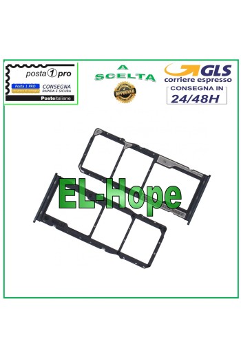SLOT CART COMPARTMENT NANO SIM SD CARD XIAOMI REDMI 10 PRIME M21061119DG BLACK