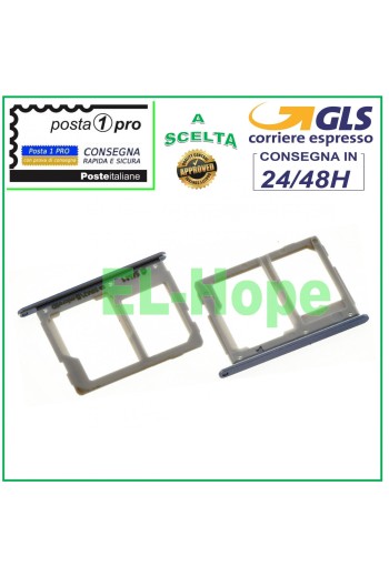 TROLLEY SLOT NANO COMPARTMENT SIM CARD SD CARD SAMSUNG GALAXY A5 2016 SM A510 F GRAY