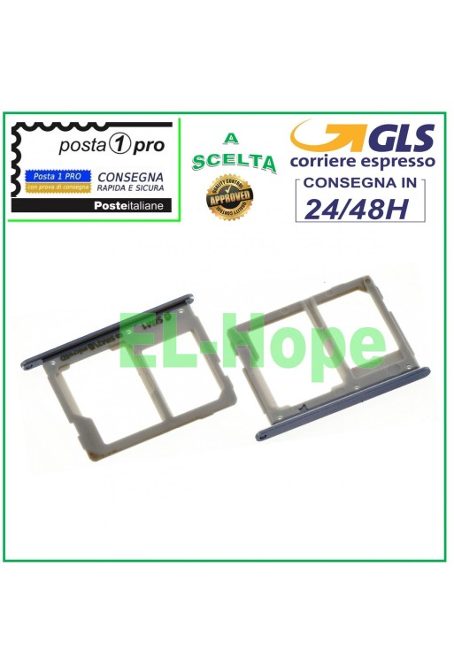 TROLLEY SLOT NANO COMPARTMENT SIM CARD SD CARD SAMSUNG GALAXY A5 2016 SM A510 F GRAY