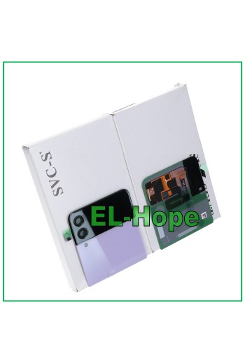 ORIGINAL SAMSUNG GALAXY Z FLIP 3 5G SM-F711B PURPLE EXTERNAL GLASS DISPLAY BODY
