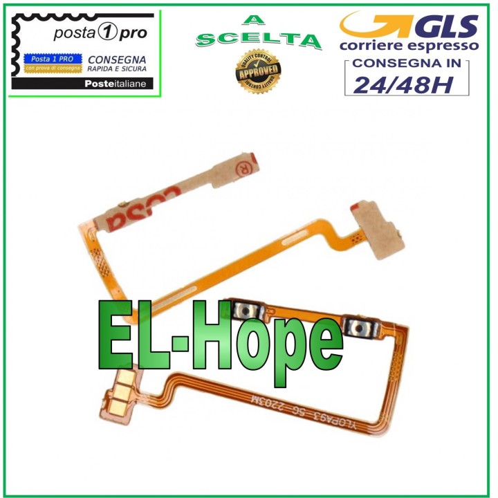 FLAT FLEX SIDE KEYS VOLUME UP DOWN BUTTON FOR OPPO A93 5G PCGM00