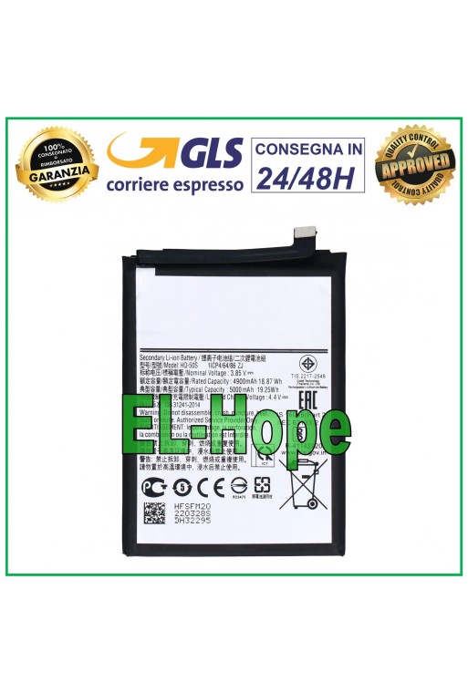 BATTERY HQ-50S FOR SAMSUNG GALAXY A03 A035G 5000 mAh EQUAL TO ORIGINAL