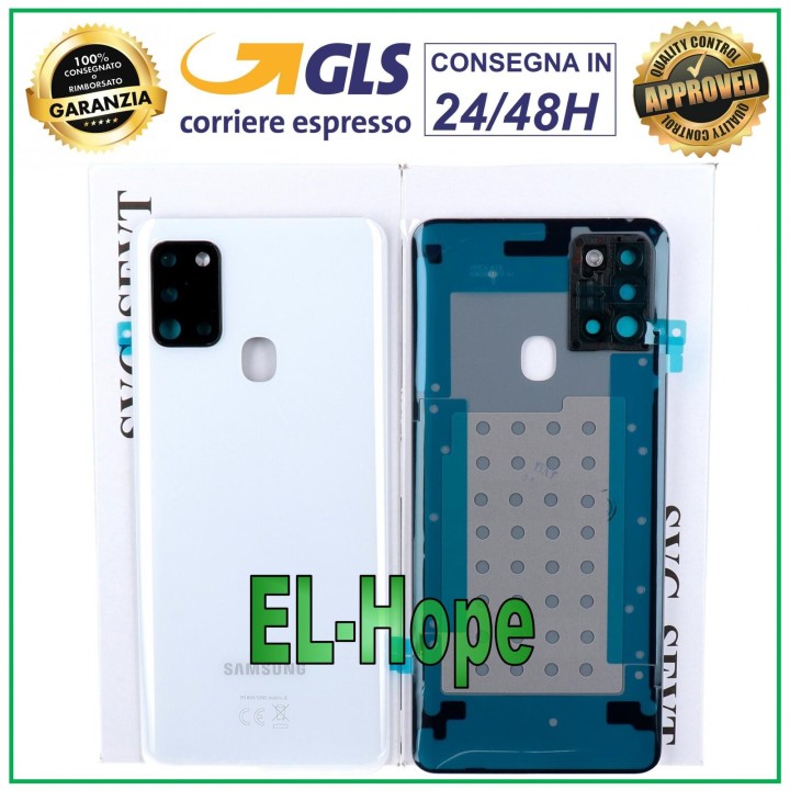 ORIGINAL SAMSUNG GALAXY A21S SM-A217 BACK COVER GLASS WHITE