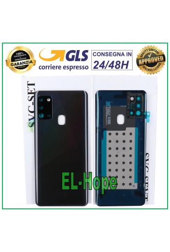 ORIGINAL SAMSUNG GALAXY A21S SM-A217 BACK COVER BLACK GLASS