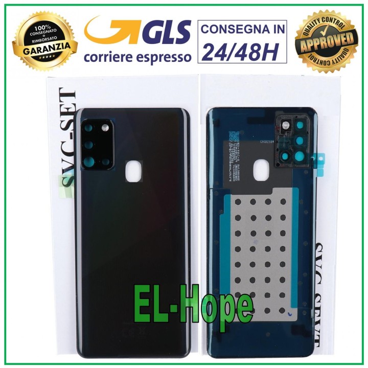 ORIGINAL SAMSUNG GALAXY A21S SM-A217 BACK COVER BLACK GLASS