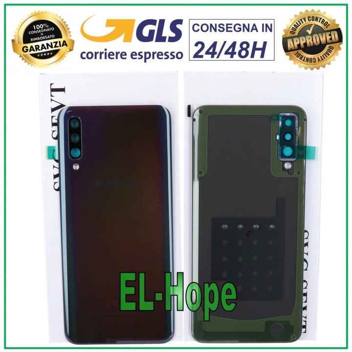 ORIGINAL SAMSUNG GALAXY A50 SM-A505 BACK COVER BLACK GLASS