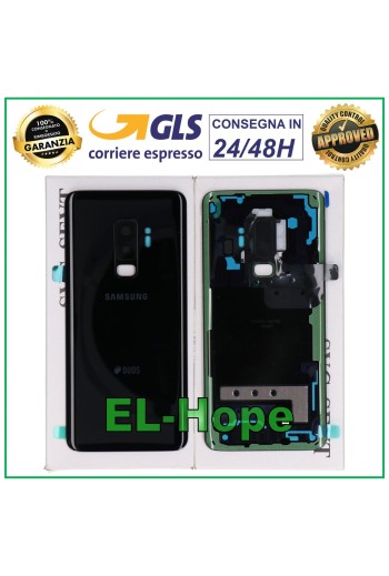 BACK GLASS BATTERY ORIGINAL SAMSUNG GALAXY S9 PLUS SM-G965 FN CASE BLACK