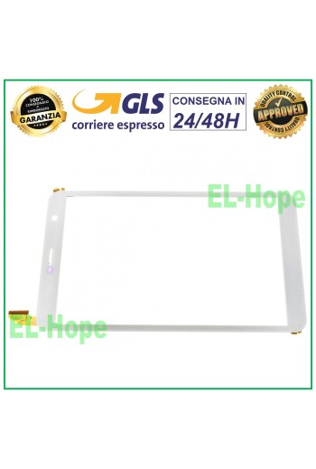 TOUCH SCREEN GLASS CLEMENTONI CLEMPAD REVOLUTION 3G V58978 16628 WHITE