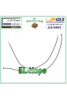 FLAT FLEX COAXIAL CABLE ANTENNA NETWORK SIGNAL RECEPTION 126 mm FOR ASUS