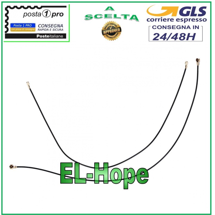 FLAT FLEX COAXIAL CABLE ANTENNA NETWORK SIGNAL RECEPTION 126 mm FOR ALCATEL