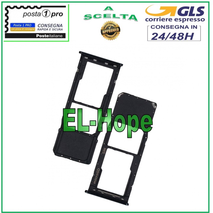 SLOT CART SIM CARD COMPARTMENT + MICRO SD SAMSUNG GALAXY A70 SM-A705F BLACK