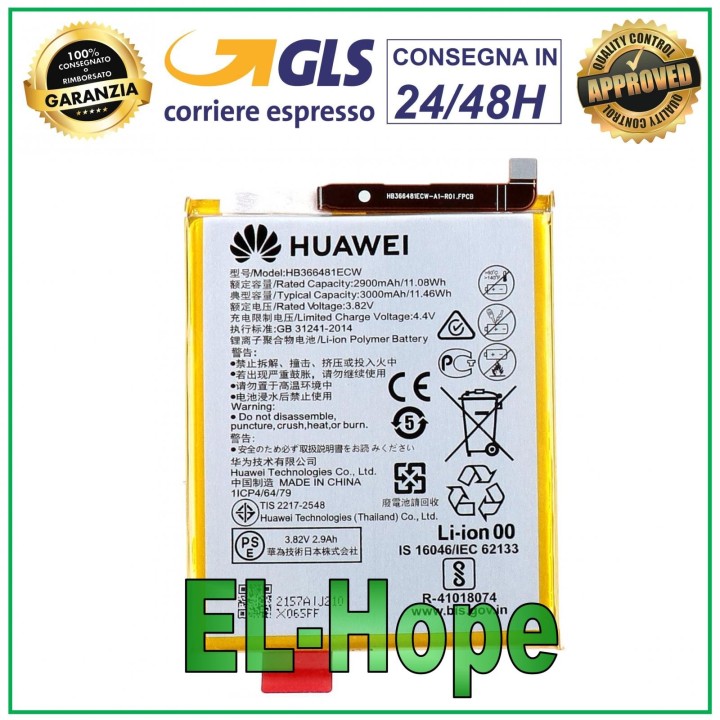 ORIGINAL SERVICE BATTERY HUAWEI Y6 2018 ATU-L11 HB366481ECW BATTERY 3000 mAh BATTERY